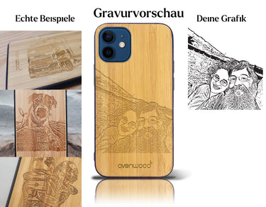 INDIVIDUELL iPhone 12 mini Bambus-Kunststoff